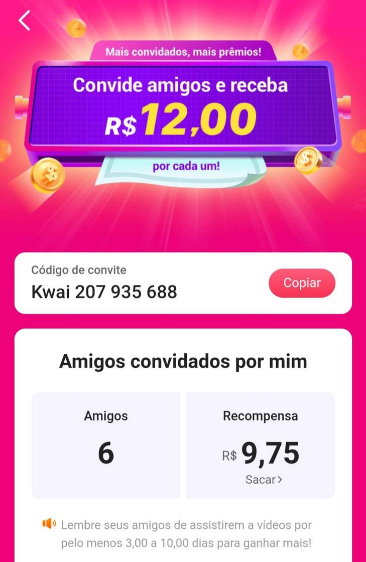 Moda APP assista vídeos e ganhe dinheiro 🤑