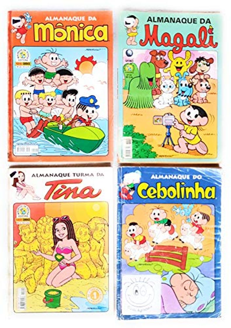 Libros 4x Turma da Mônica: Almanaque do: Cebolinha: 21, da Turma da Tina: 1, da Monica 20, da Magali:55