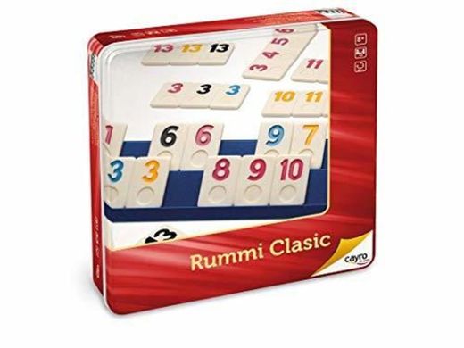 Cayro - Rummi Classic Caja de metal - Juego tradicional - juego
