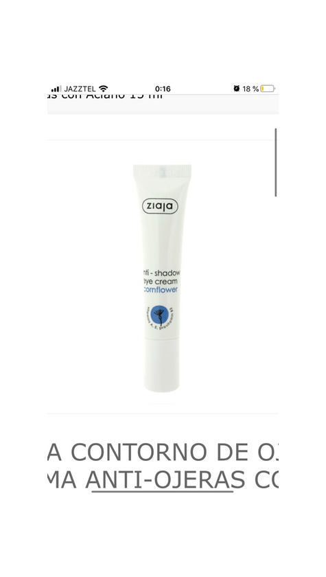 Products Anti ojeras ziaja