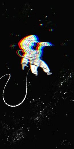 Wallpaper Astronauta Glitch