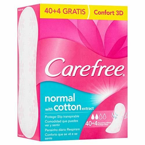 Carefree Salvaslip Cotton Sin Fragancia 44 unidades 120 g