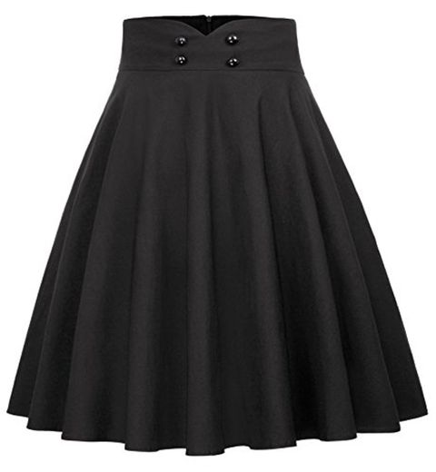 Belle Poque Falda Mujer Retro Corte en A Fiesta XL