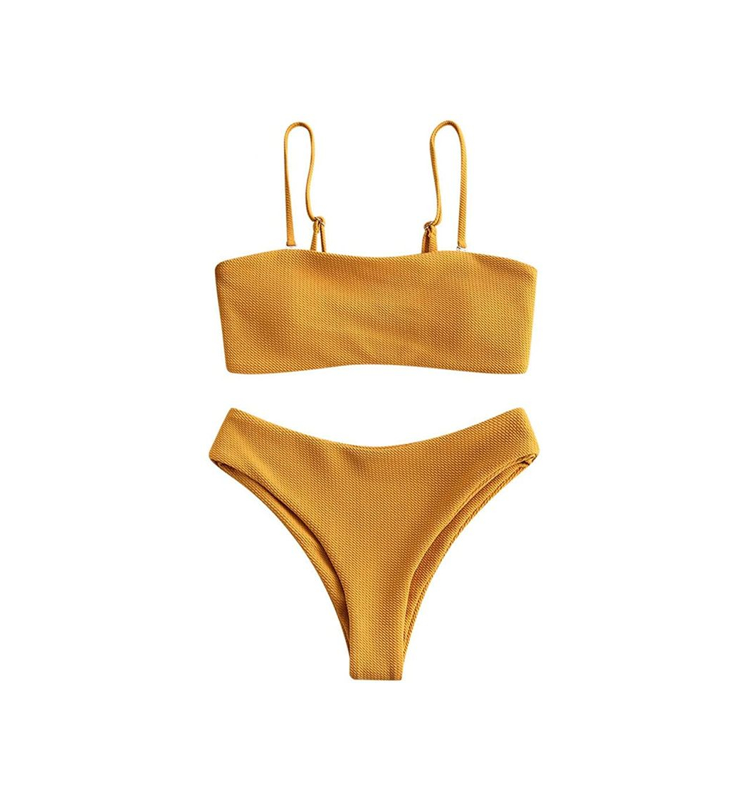 Social Conjunto de bikini Zaful para mujer compuesto por dos piezas con sujetador