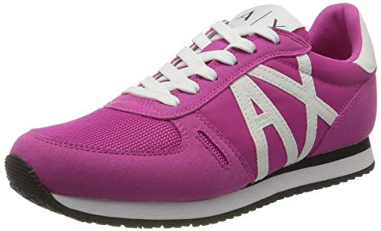 Places Armani Exchange Retro Running Sneakers, Zapatillas para Mujer, Rosa