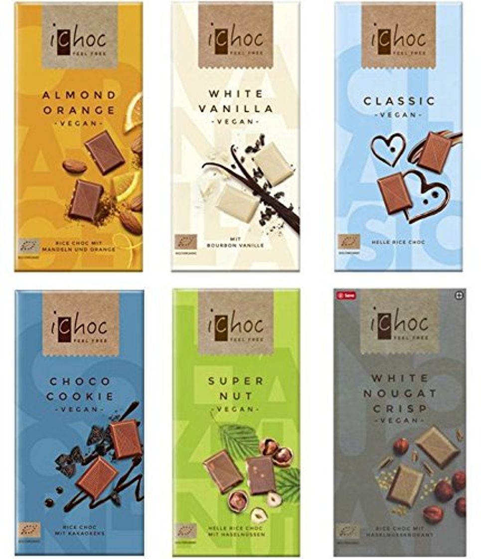 Products Ichoc Vegan Organic German Chocolate Bars Mixed Case Selection