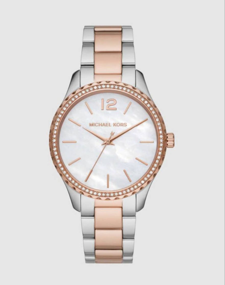 Moda Reloj de mujer Michael Kors de acero bicolor