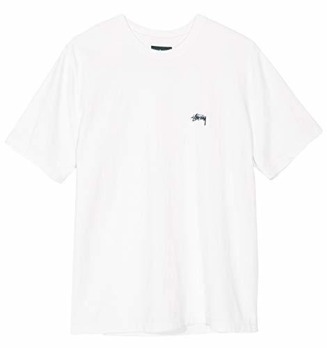 Moda Stussy Camiseta Stock S/SL Crew Blanco XL