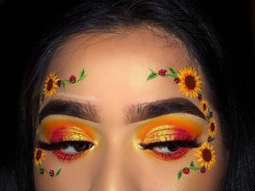 Sunflower makeup🌻
