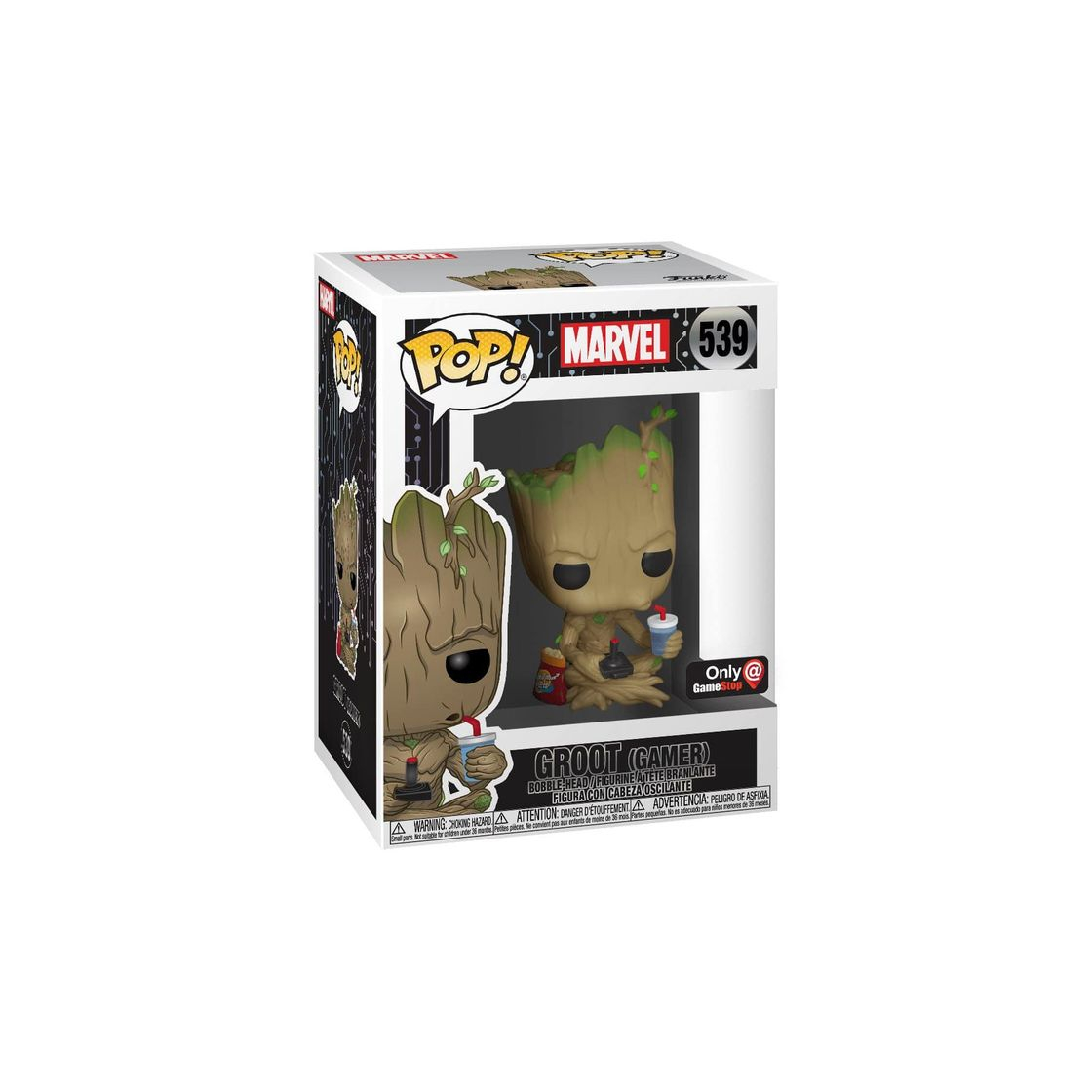 Social Funko Pop! Marvel Gamer Groot Sitting Exclusive Vinyl Figure