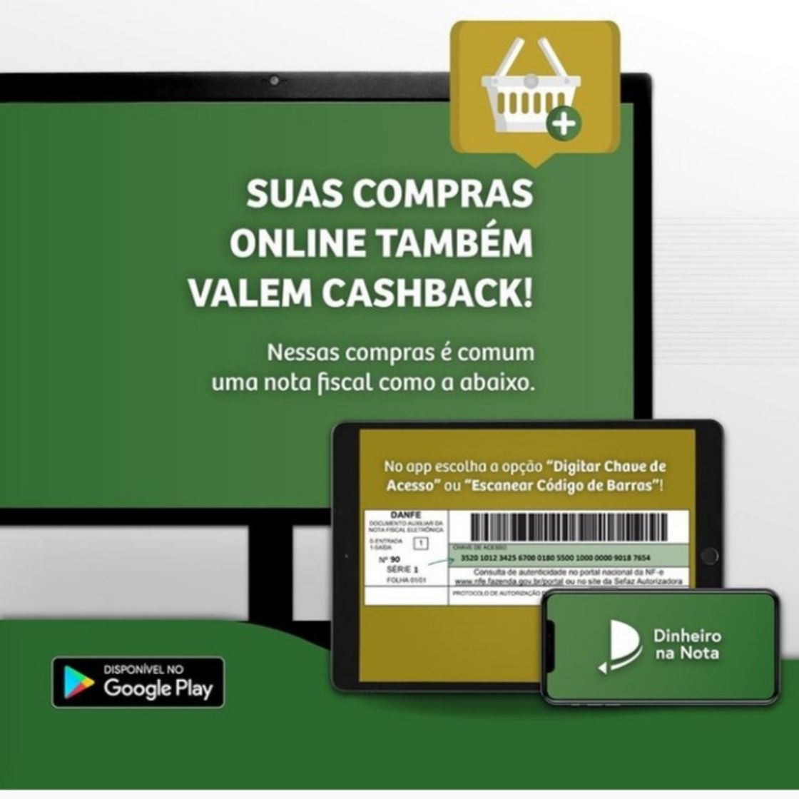 App Dinheiro na nota