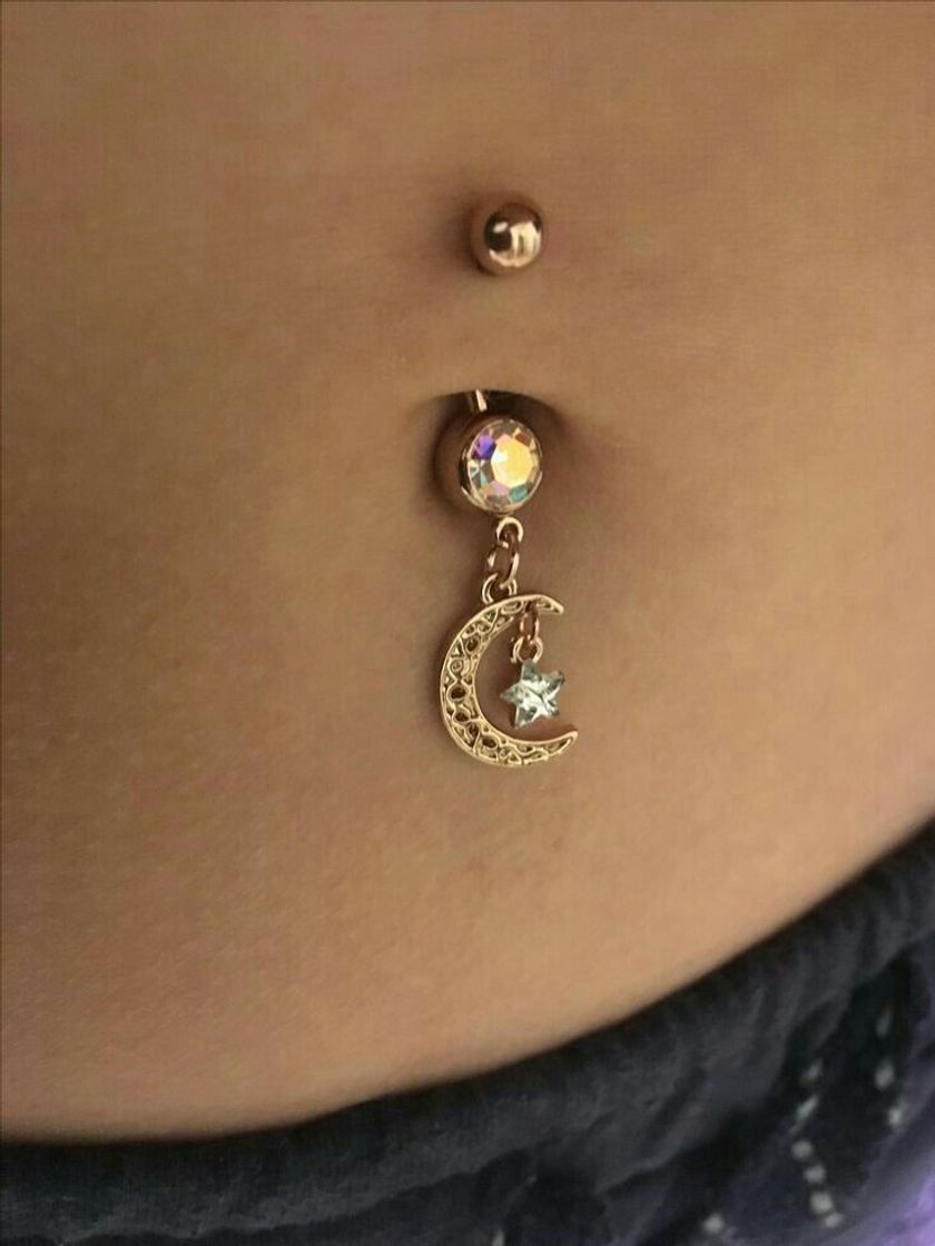 Fashion Piercing de lua e estrela