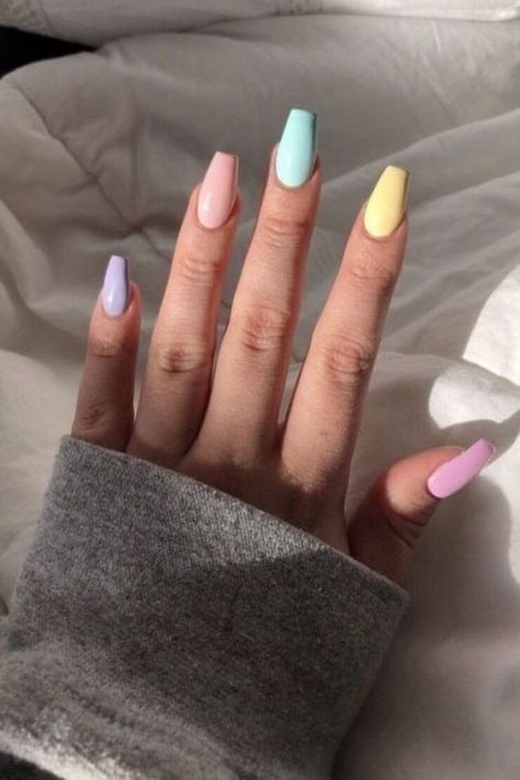 Moda Unhas tons pastéis 