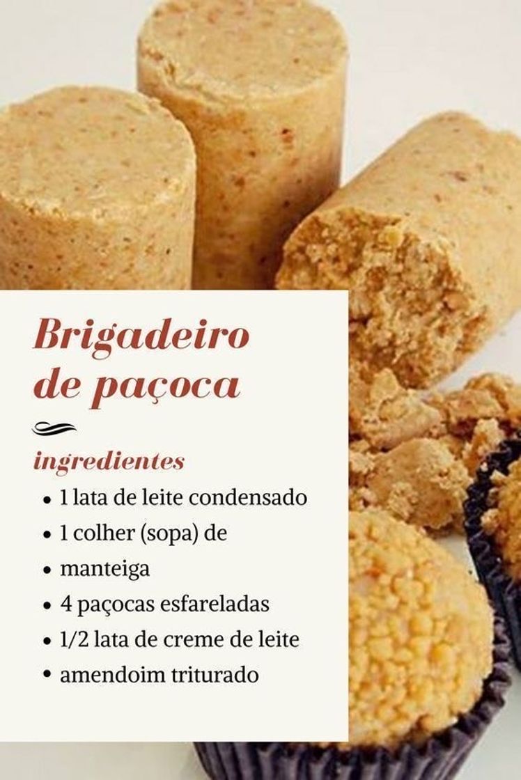 Fashion Brigadeiro gourmet de paçoca 