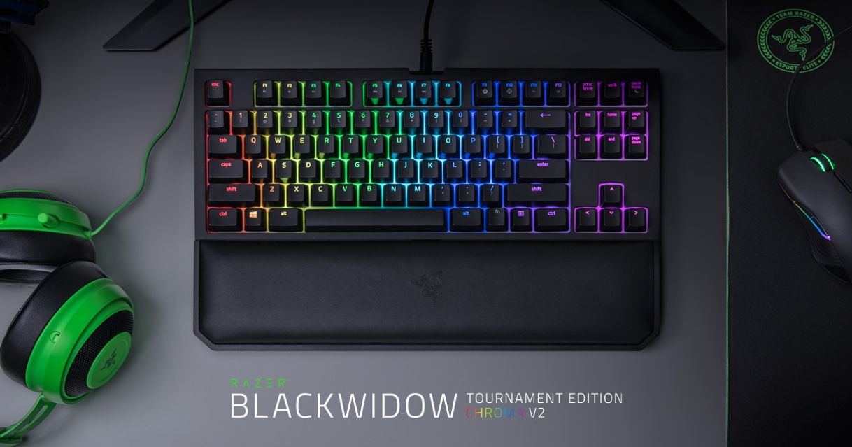 Fashion Razer Blackwidow Tournament Edition Chroma V2 Yellow Switch