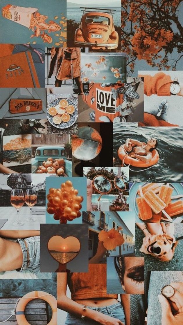 Fashion orange aesthetic 