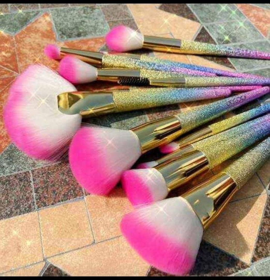 Social 10 Piezas Pinceles de Maquillaje Juego de Pinceles de Maquillaje con Estuche de Viaje Mango de Madera Cepillo Kabuki de Fibra Sintética Para Base de Maquillaje Rubor Sombra de Ojos Poder Facial