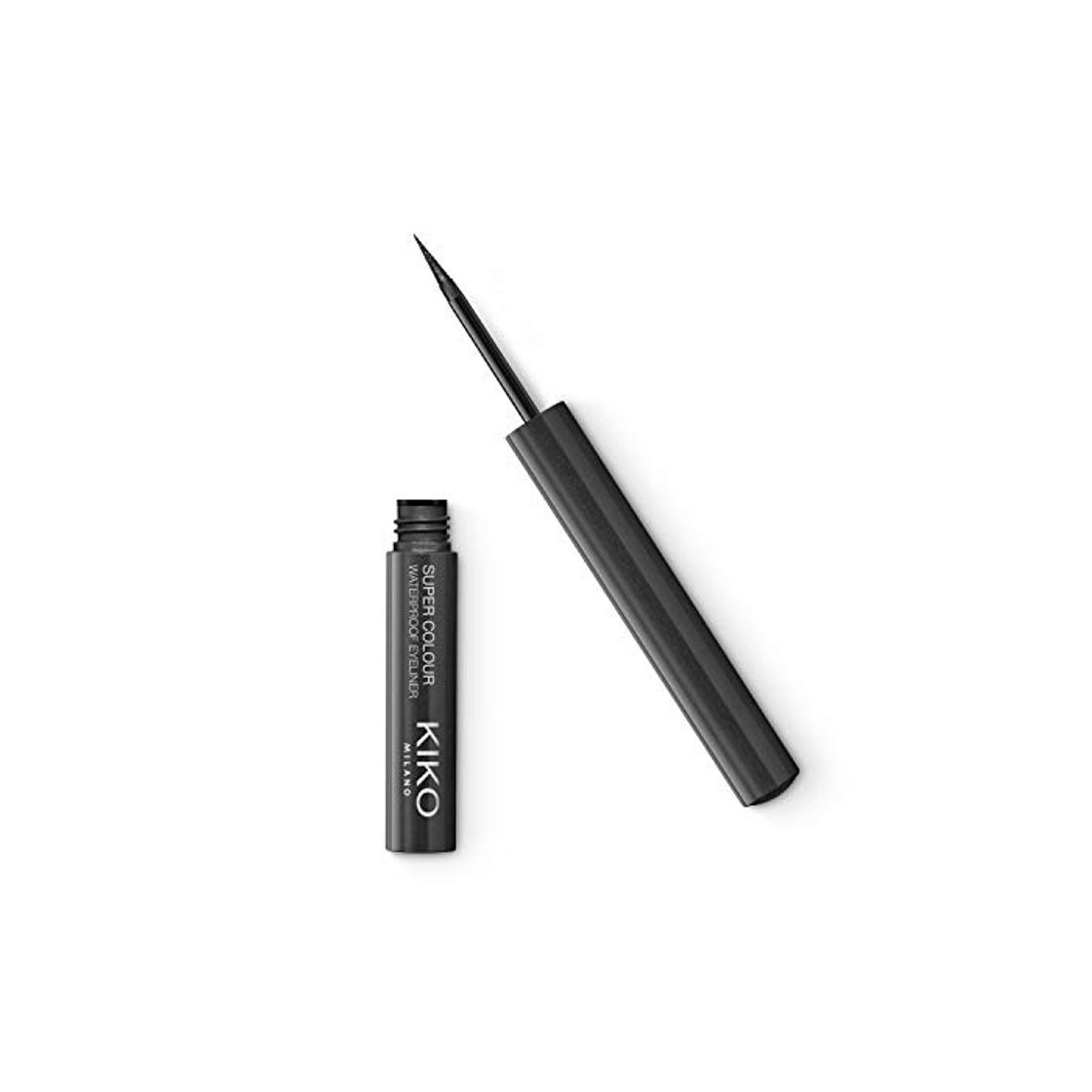 Social Kiko Milano Colour Eyeliner 10 Pearly Charcoal Delineador de Ojos Líquido con Color Cubriente y Resistente Al Agua