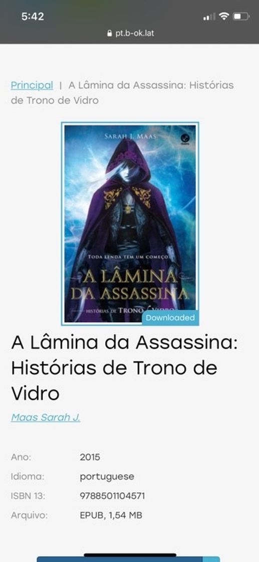 Moda Livro lâmina assassina 