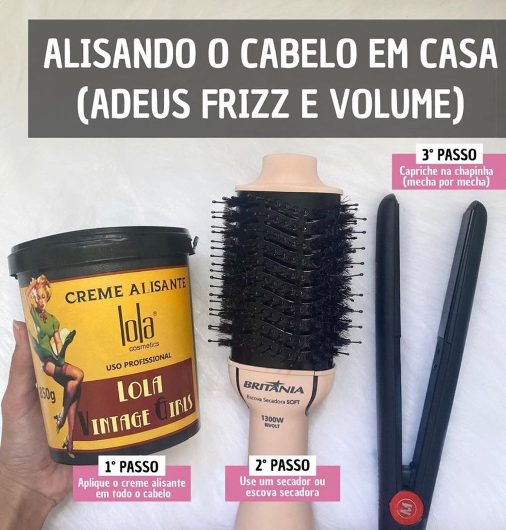 Moda Alisando cabelo em casa 