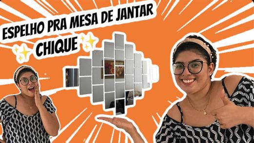 DIY • Espelho para mesa de jantar - Barato! - YouTube