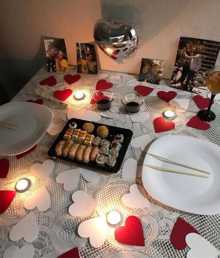 Lindo jantar romântico ♥️