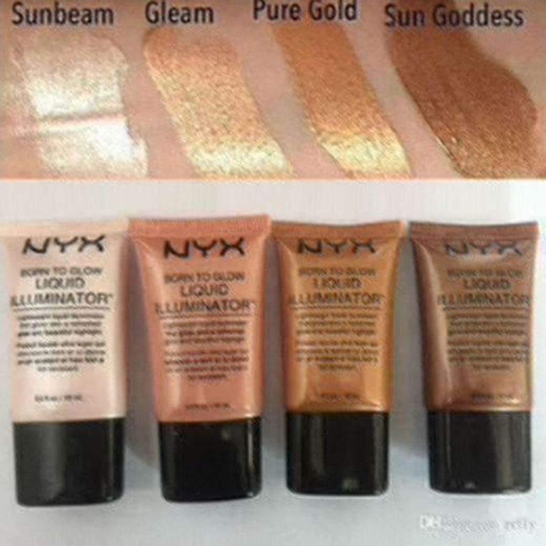 Social NYX Professional Makeup Iluminador líquido Born to Glow Liquid Illuminator, Maquillaje fluido