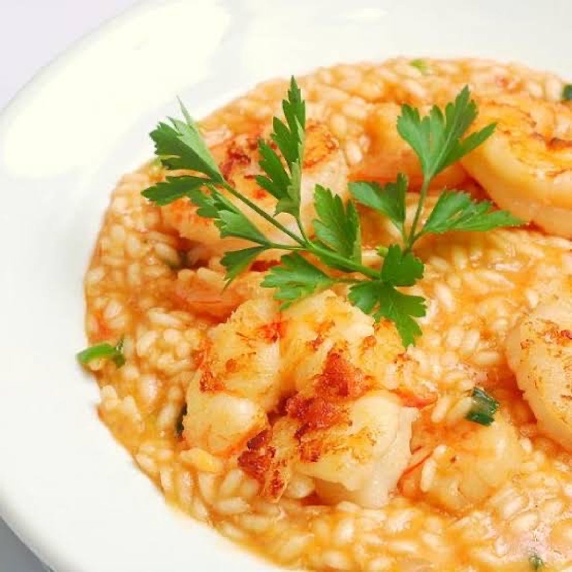 Fashion Risotto de camarão 🍤 