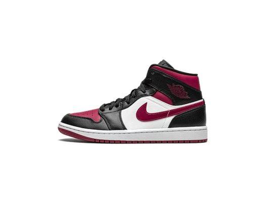 Nike Air Jordan 1 Mid, Zapatillas de bsquetbol Hombre, Negro