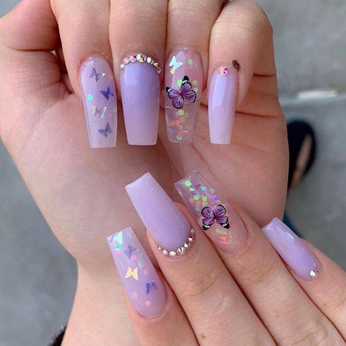 uñas acrílicas purple 2