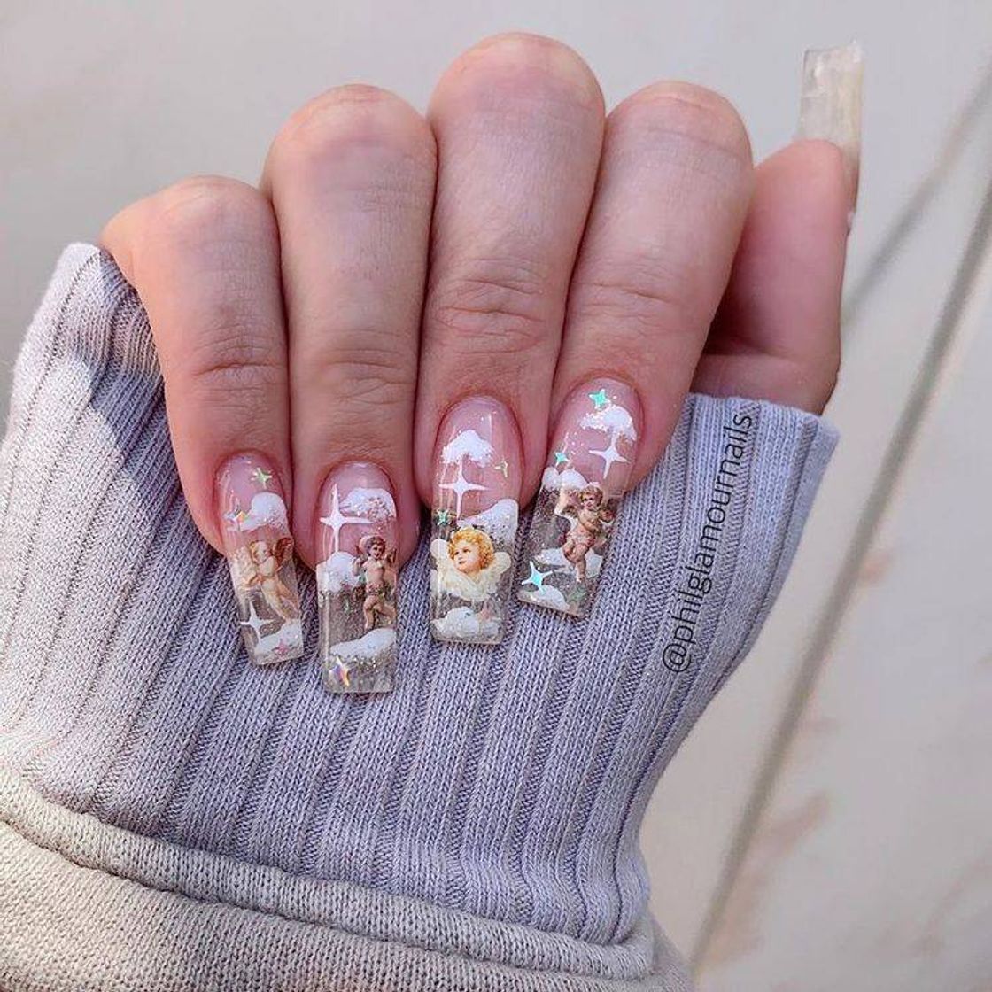 uñas acrílicas ángel ☁️