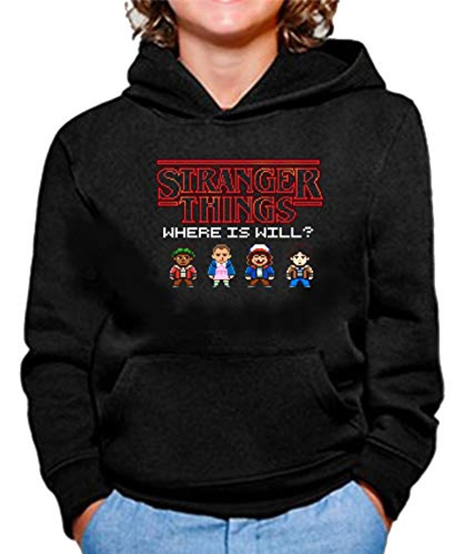 Moda Sudadera de NIÑOS Stranger Things Once Series Retro 80 Eleven Will 011