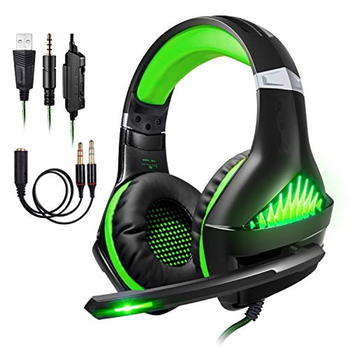 Product ShinePick Cascos para Xbox One, Auriculares Gaming PS4 con Micrófono Graba Tu