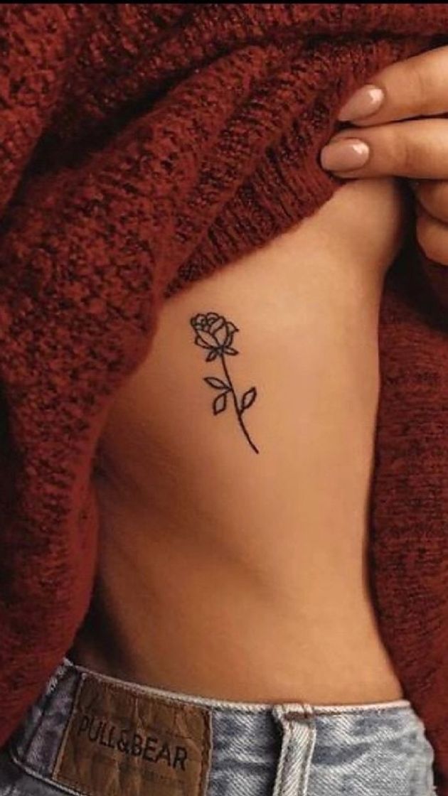 Fashion Tatuagem de rosa 