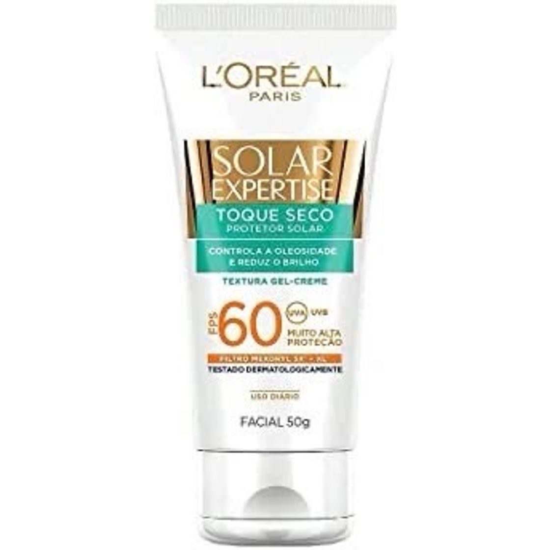 Fashion Protetor Solar Facial com Toque Seco Fps 60 50G, L'Oréal Par