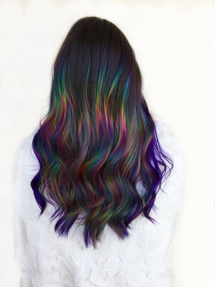 Moda rainbow hair artist