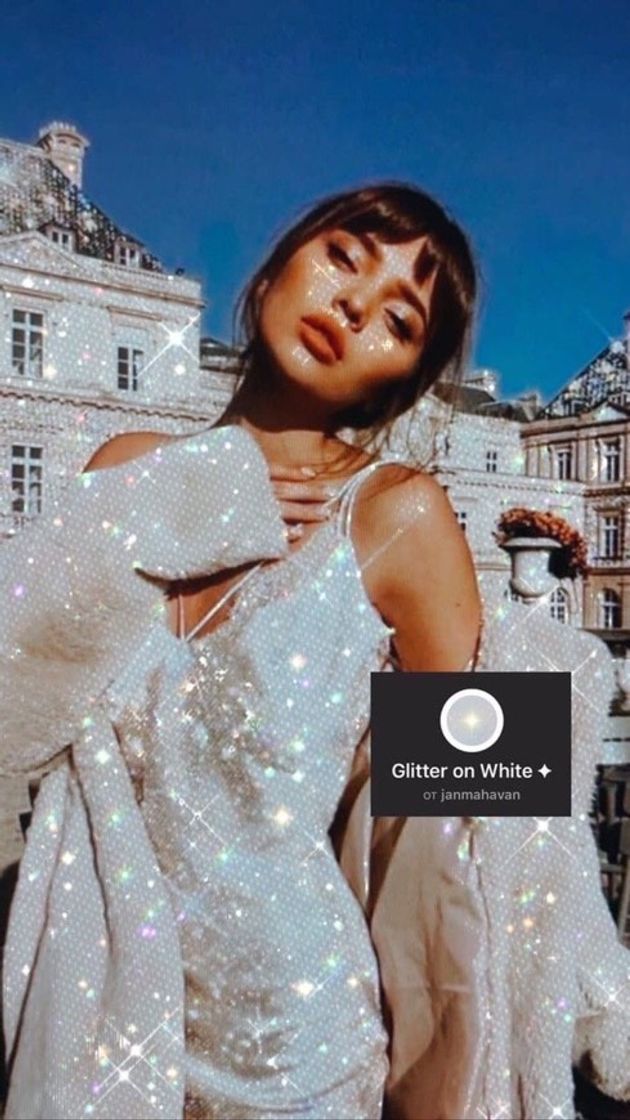 Fashion glitter on white