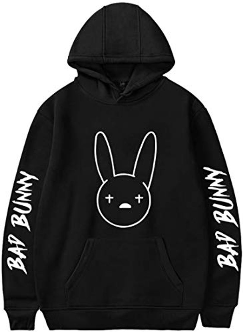 Fashion MINIDORA Bad Bunny Hoodie para Hombre Sudadera con Capucha Jersey para Fans