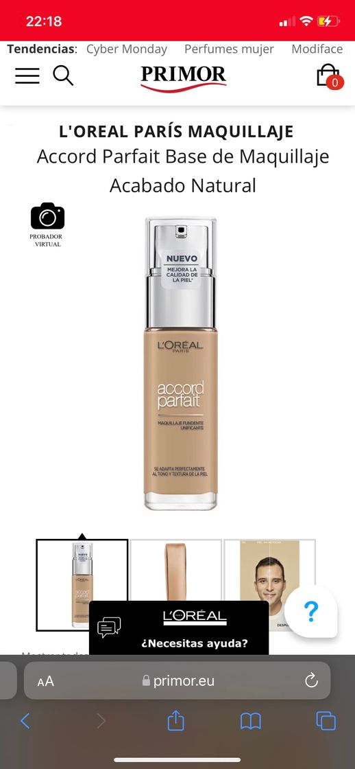 Fashion Accord Parfait Base de Maquillaje L'Oreal Color precio