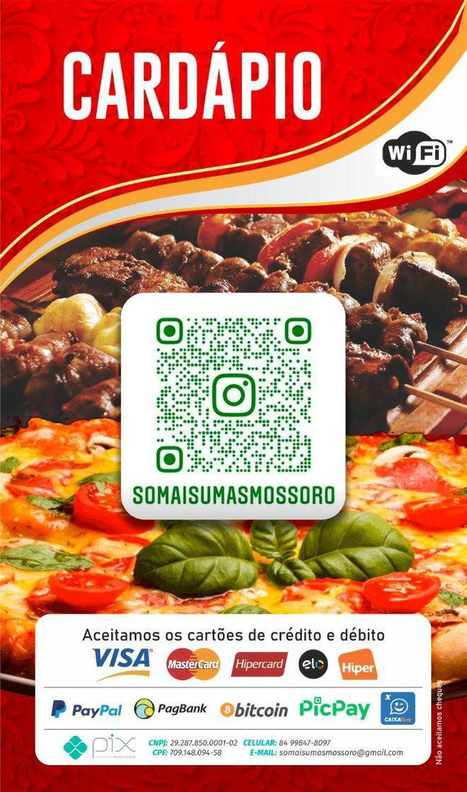 Restaurantes só + umas lanchonete e pizzaria