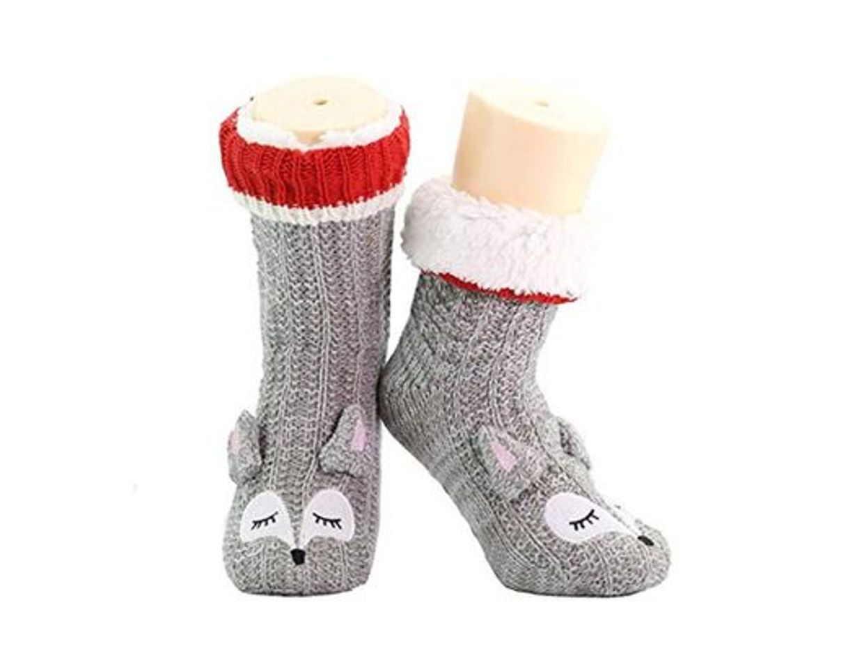 Product CityComfort Slipper Socks 3D Novedad Cute Animal Knitted Extra Warm Slippers Súper