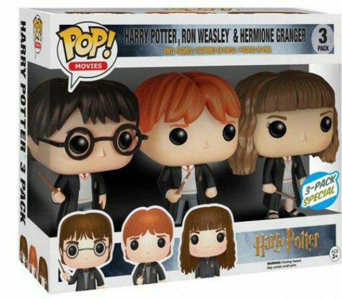 Moda Funko pop Harry ,Rony e Hermione