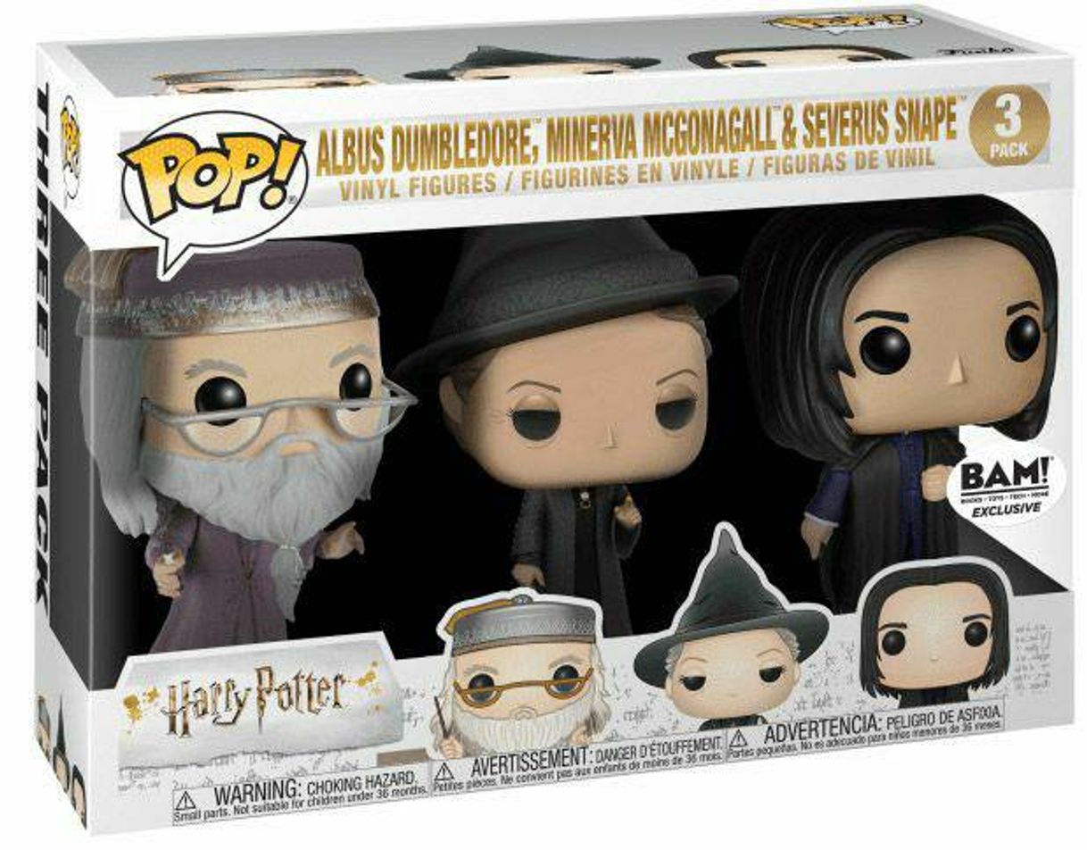 Moda Funko pop Dubledore ,McGonagoll e Snape