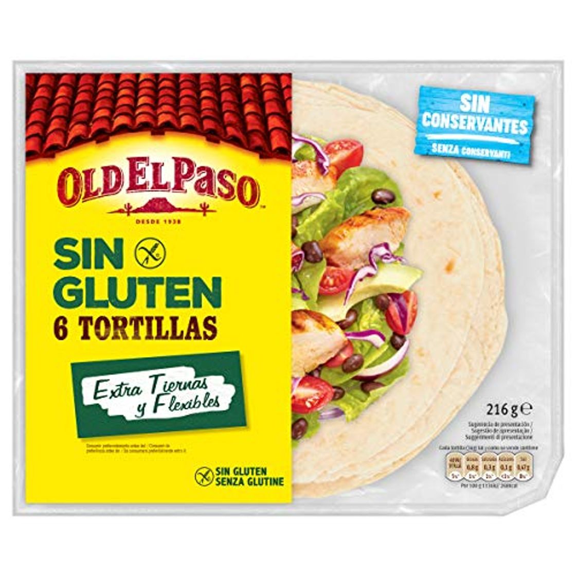 Productos Old El Paso - Tortillas Sin Gluten