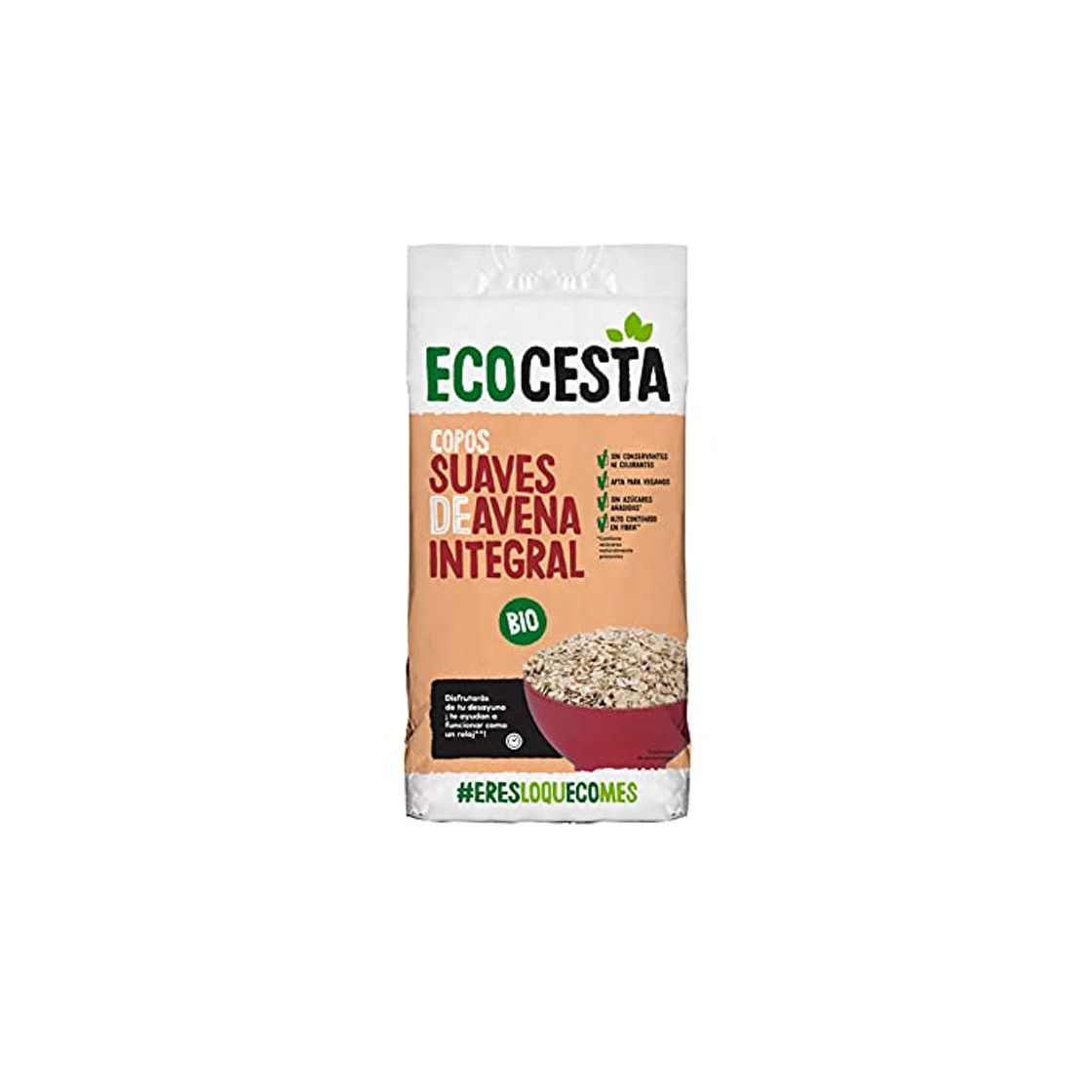 Products Ecocesta Copos Suaves de Avena Integral Ecológica sin Azúcar Aptos para Veganos