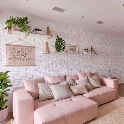 Inspirações de sofá rosa 💕🍃