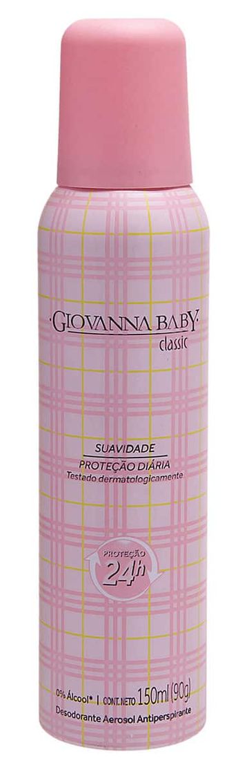 Moda Desodorante Aerosol Giovanna Baby Classic Rosa 150ml