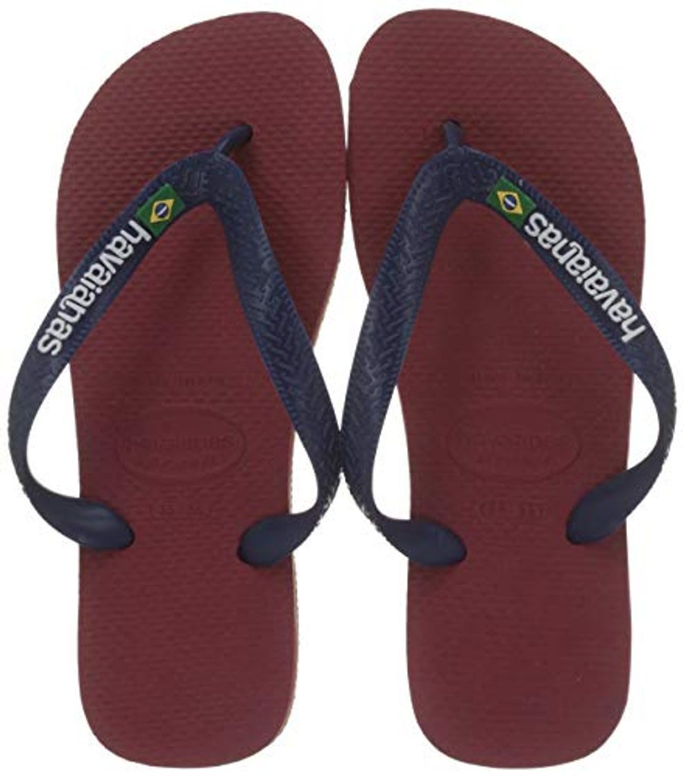 Social Havaianas Brasil Logo, Chanclas Unisex Adulto, Multicolor