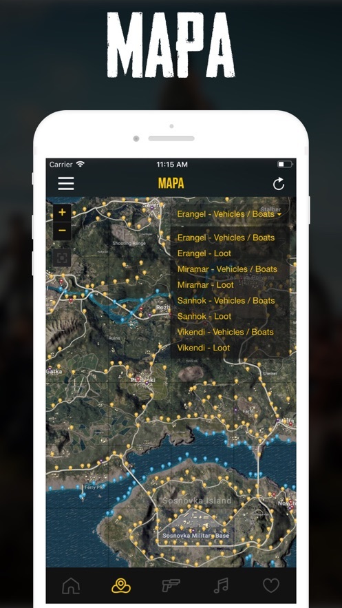 App Mapa y Stats para PUBG Mobile