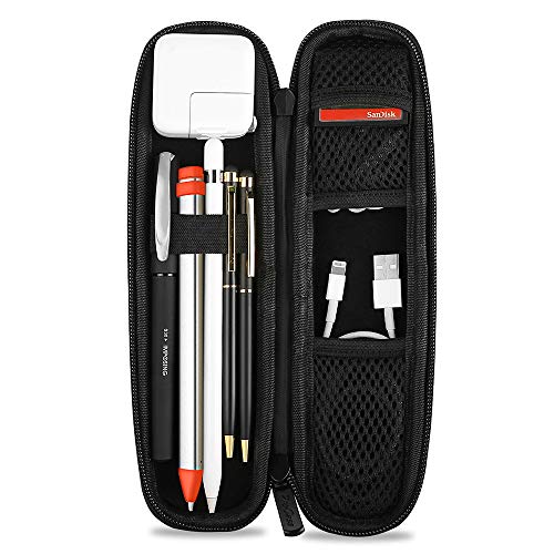 Fashion ProCase Funda para Apple Pencil, Estuche PU de Transporte Bolsa Protectora Rígida